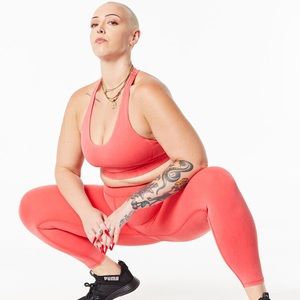 Soul by SoulCycle Milestone Mineral Wash Tights Red women’s size XL